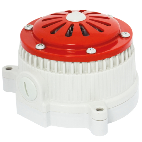 Sirène 95dB MICROSAI INTERMITTENT V110AC IP65 GRIS-Lire la description