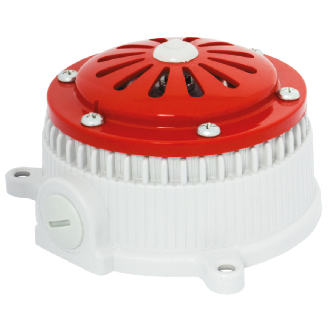Sirène 95dB MICROSAI INTERMITTENT V110AC IP65 GRIS-Lire la description