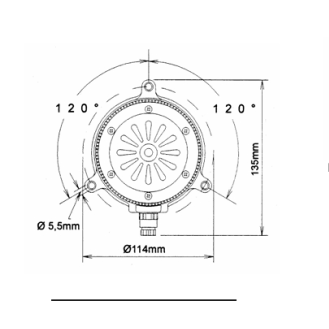 Sirène 95dB MICROSAI INTERMITTENT V110AC IP65 GRIS-Lire la description