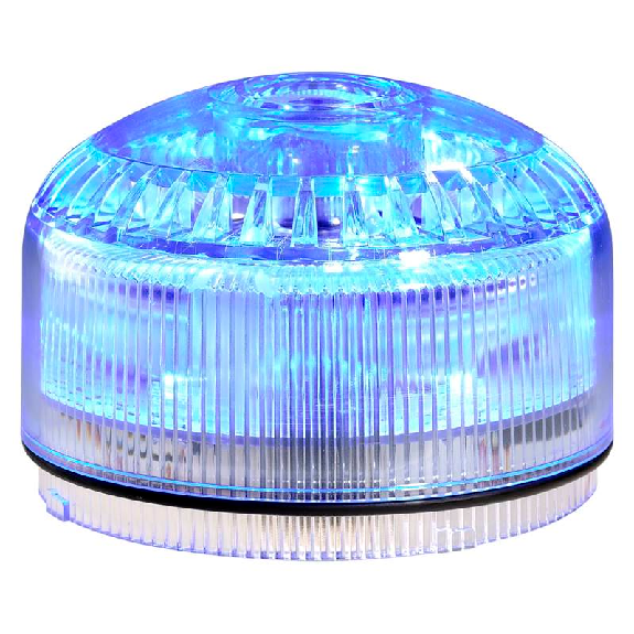 Sirène électronique 105dB 64 sons SIR-E LED BLEU IP65 Ø92mm-Lire la description