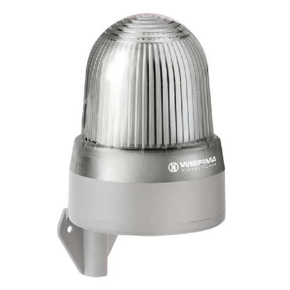 Sirène DEL WM 32 sons 108dB 24VAC/DC BLANC IP65 Ø134mm GRIS-Lire la description