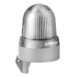 Sirène DEL WM 32 sons 108dB 24VAC/DC BLANC IP65 Ø134mm GRIS-Lire la description