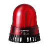 Ronfleur DEL BM continu 92dB 12VDC ROUGE IP65 Ø89mm NOIR