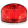 Sirène électronique 105dB 64 sons SIR-E LED ROUGE IP65 Ø92mm