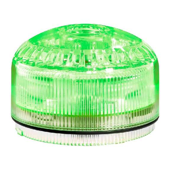 Sirène électronique 105dB 64 sons LED VERT allCLEAR IP65 Ø92mm-Lire la description