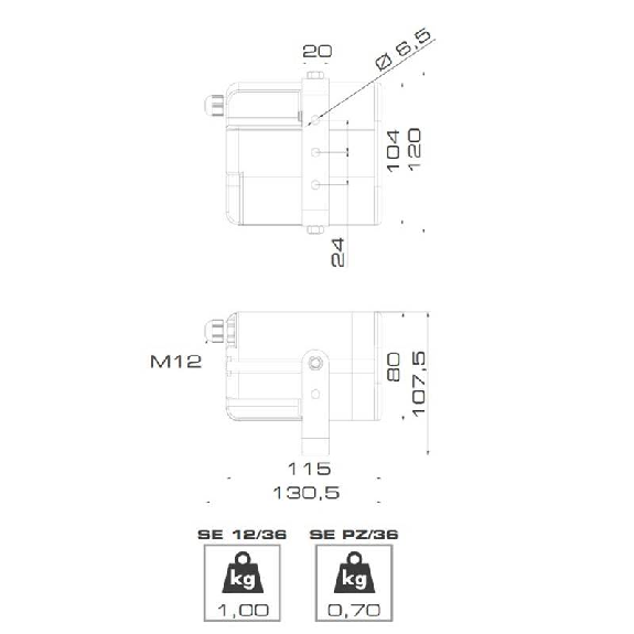 Sirène 32 sons 113dB SE 12/36 MS32 V240AC IP43 GRIS Sirène 32 sons 113dB SE 12/36 MS32 V240AC IP43 GRIS-Lire la description