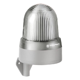 Sirène DEL WM 32 sons 108dB 115-230VAC BLANC IP65 Ø134mm GRIS-Lire la description