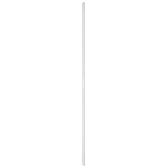 Gâche  réversible pour porte à recouvrement hauteur 2250 mm maxi, blanc-Lire la description