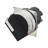 Sélecteur à manette 2 pos. manuel couleur noir (alu brossé)