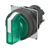 Sélecteur à manette 2 pos. droite couleur vert (noir)