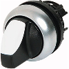 Commutateur rotatif, manette, 2 positions, noir, à accrochage