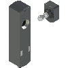 Int.de séc. RFID avec électroaimant avec verrouillage, 24Vdc, M12 12P