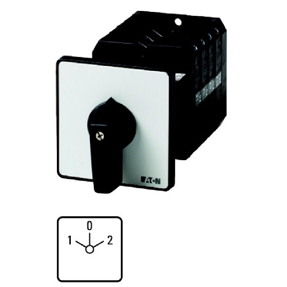 Inverseurs, Contacts: 6, 63 A, plastron: 1-0-2, 60 °, à accrochage, Encastrement / Montage encastré avec fixation arrière Inverseurs, Contacts: 6, 63 A, plastron: 1-0-2, 60 °, à accrochage, Encastrement / Montage encastré avec fixation arrière-Lire la description
