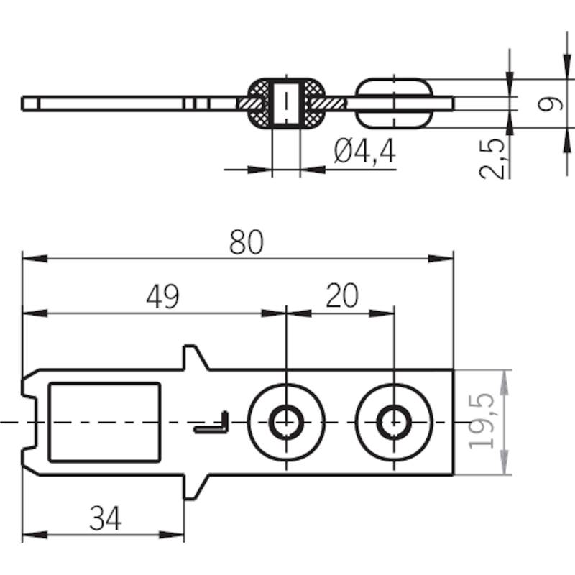 Actionneur droit pour SGA/SGP/STA/STP/STM, acier inoxydable et NBR-Lire la description