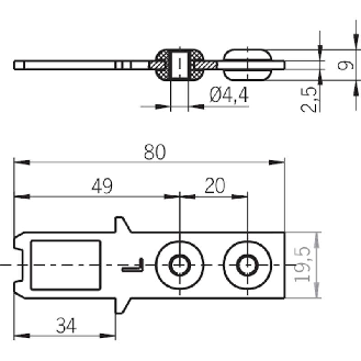 Actionneur droit pour SGA/SGP/STA/STP/STM, acier inoxydable et NBR-Lire la description