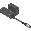 Int.de séc. sans contact RFID (D1T) Sn:12mm, M12 8P+C0,1m