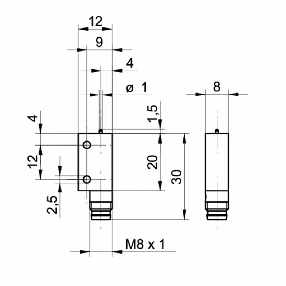 Commutateur de précision 30x12x8mm NF FP=75g M08 3P Commutateur de précision 30x12x8mm NF FP=75g M08 3P-Lire la description