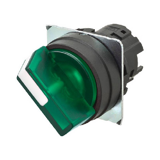 Sélecteur à manette 2 pos. manuel couleur vert (noir)-Lire la description