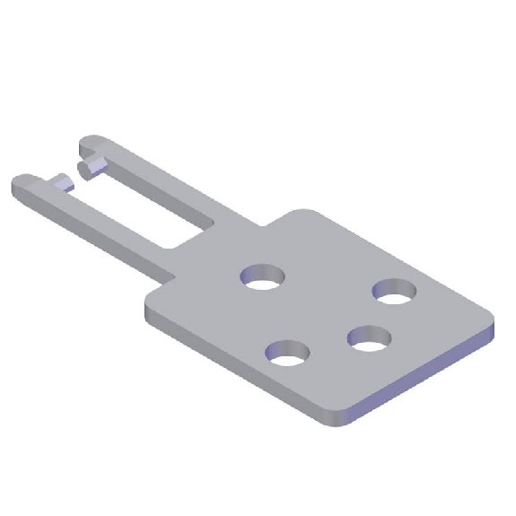 Actionneur inox droit (forme étroite) pour NM.VZ-Lire la description