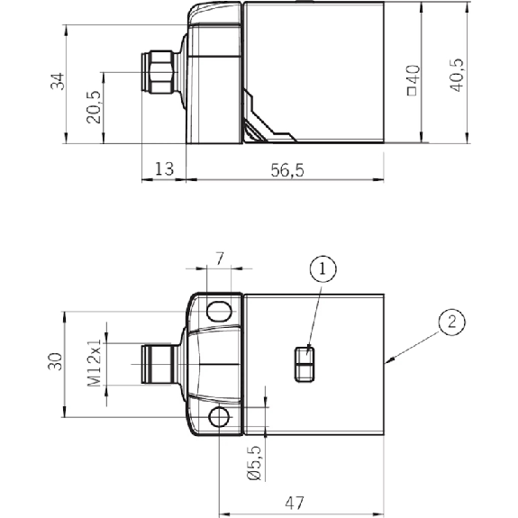 Int. de séc. sans contact multicode, OSSD (x2) Cat 4 PL e, M12 5P Int. de séc. sans contact multicode, OSSD (x2) Cat 4 PL e, M12 5P-Lire la description