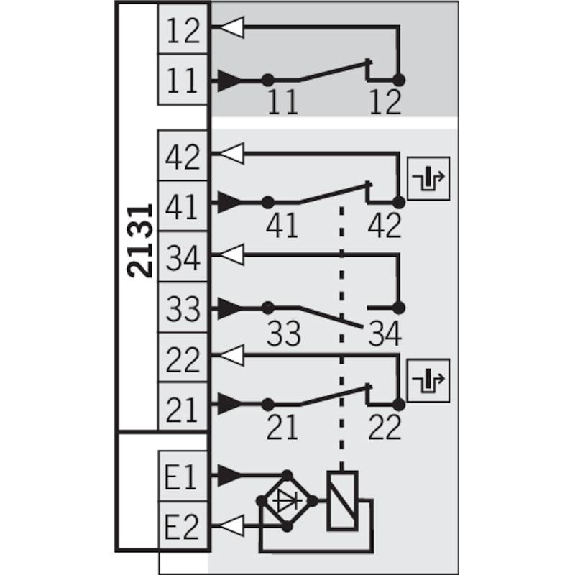 Int.de séc. Ex Verr. méca./Déverr. 24Vac/dc 2O+1F+1O (act. lente) Int.de séc. Ex Verr. méca./Déverr. 24Vac/dc 2O+1F+1O (act. lente)-Lire la description