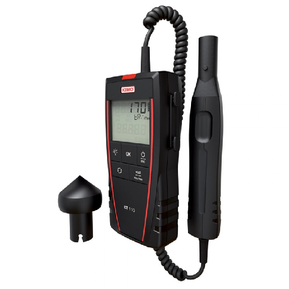 Tachymètre portable avec sonde optique et embout de contact-Lire la description