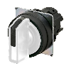 Sélecteur à manette 2 pos. droite couleur blanc (noir)