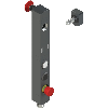 Int.de séc. RFID avec électroaimant, avec verrouillage, 3 dispositifs