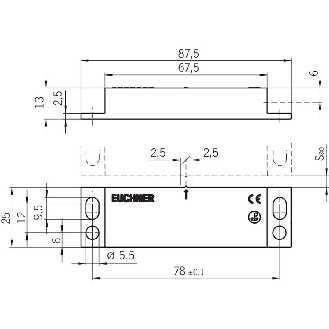 Actionneur CMS modèle A 88x25x13mm-Lire la description
