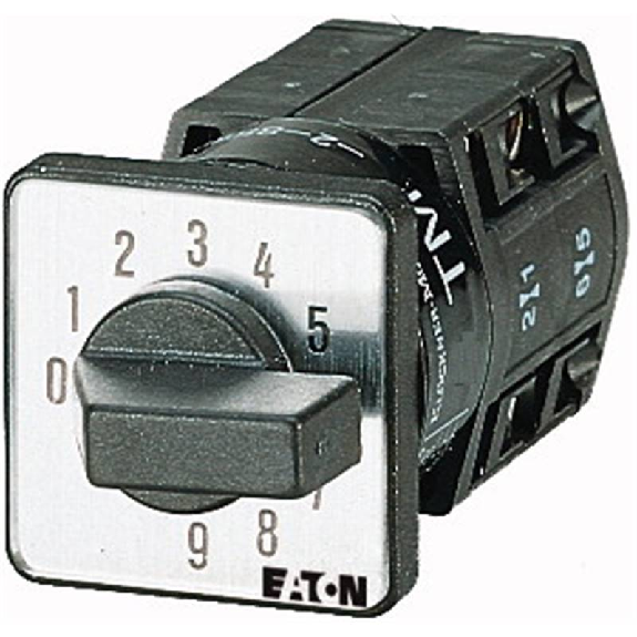Commutateur de codage, cont.: 4, 10A, Code BCD 0-9, 0-9, 30°, à acc.-Lire la description