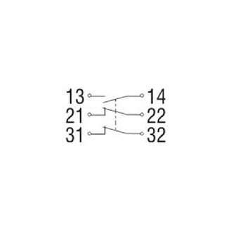 Interrupteur de sécurité avec actionneur séparé (sans) 1NO+2NF action dépendante avec contacts chevauchants, métal, 1x M20x1,5 - AZ 3350-12ZUK-U270-Lire la description