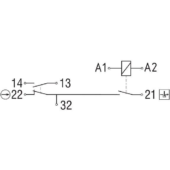Int.de séc. à interver. ouv. hors tension 24VAC/DC 1NF+1NO, 1xM20 Int.de séc. à interver. ouv. hors tension 24VAC/DC 1NF+1NO, 1xM20-Lire la description