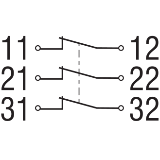 Interrupteur de sécurité avec actionneur séparé (sans), 3NF action lente, contact NF à coupure positive, 3x M16x1.5 - AZ 16-03ZVK-M16-Lire la description