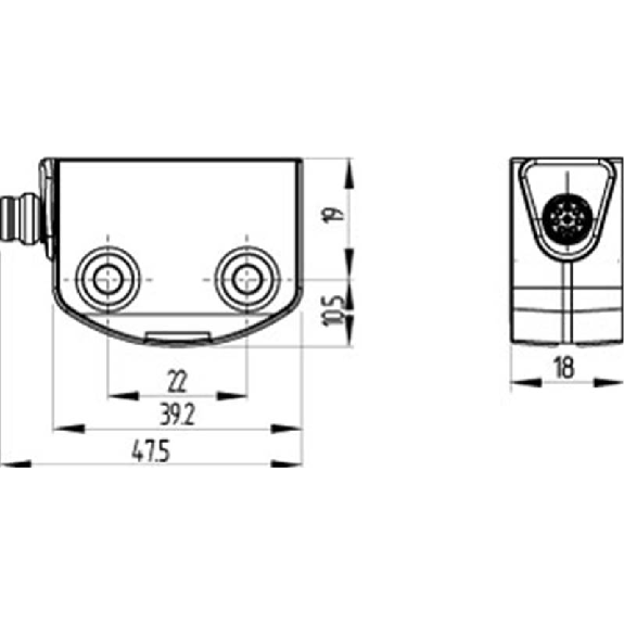 Int. de séc. sans contact RFID P12mm 2xOSSD, M08 8P-Lire la description