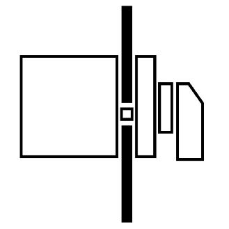 Commut à gradin, cont.: 6, 20A, 1-6, 45°, 6 crans 45°,à acc.,encastré-Lire la description