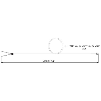 Sonde TC-T avec soudure apparente câble soie de verre/soie de verre-Lire la description