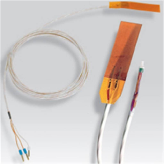 Sonde Pt100x1 de contact à coller Plate 20x50mm, câble 2m PFA/PFA-Lire la description