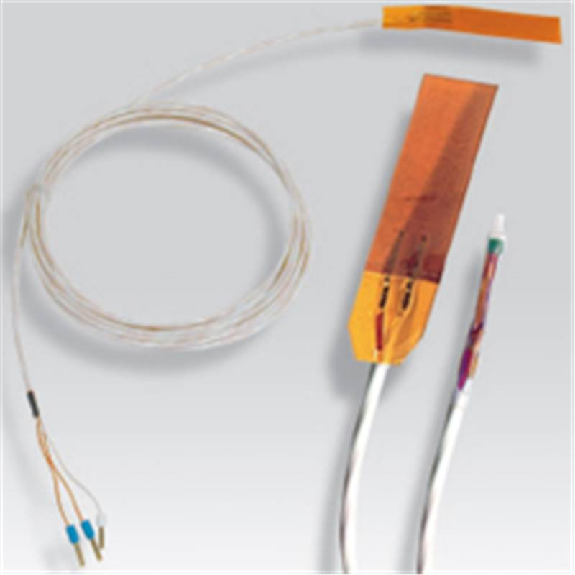 Sonde Pt100x1 de contact à coller Plate 20x50mm, câble 2m PFA/PFA Sonde Pt100x1 de contact à coller Plate 20x50mm, câble 2m PFA/PFA-Lire la description