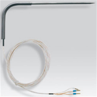 Sonde Pt100x2 à piquer classe A 3 fils Ø5x200mm inox 316L, c5m tresse-Lire la description