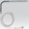 Sonde Pt100x2 à piquer classe A 3 fils Ø5x200mm inox 316L, c5m tresse