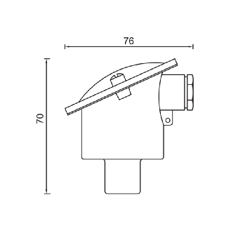 Sonde Pt100x1, 1/3 B EN 60751, classe B, Ø8mm, 4fils, lg250mm-Lire la description