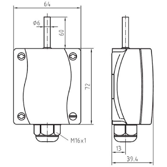 Sonde Pt100 dambiance extérieure et frigorifique, 4-20mA,, Afficheur Sonde Pt100 dambiance extérieure et frigorifique, 4-20mA,, Afficheur-Lire la description