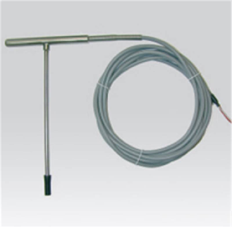 Sonde Pt100x2 à piquer en T Ø5mm lg150mm, câble 5m silicone-Lire la description