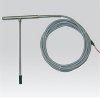 Sonde Pt100x2 à piquer en T Ø5mm lg150mm, câble 5m silicone