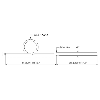 Sonde Pt100x1 3fils, Ø3x0,3mm 100mm inox 316 L, câble 1m PFA/PFA