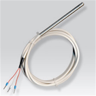 Sonde Pt100x1 3fils, Ø3x0,3mm 100mm inox 316 L, câble 1m PFA/PFA-Lire la description