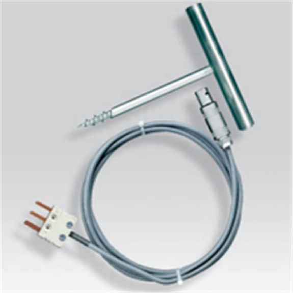 Sonde Pt100x1 de pénétration à visser pour thermomètre num. portable-Lire la description
