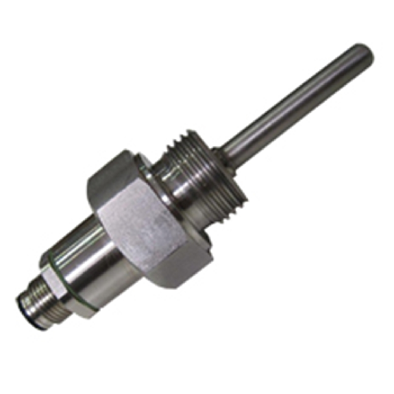 Sonde Pt100 classe 1/3 DIN, Ø6x500mm,-50/50°C, 4-20mA 2 fils, M12-Lire la description