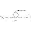 Sonde TC-K contact à oeillet Ø6,5mm soudure isolée, câble 2m PFA/PFA