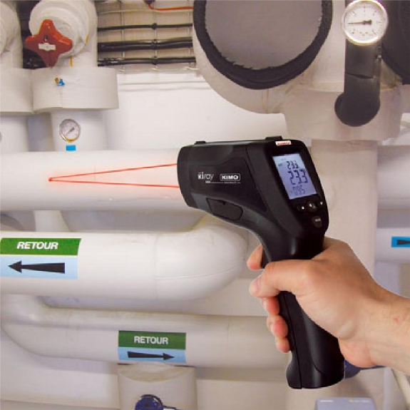 Thermomètre infrarouge portable à double visée laser-Lire la description